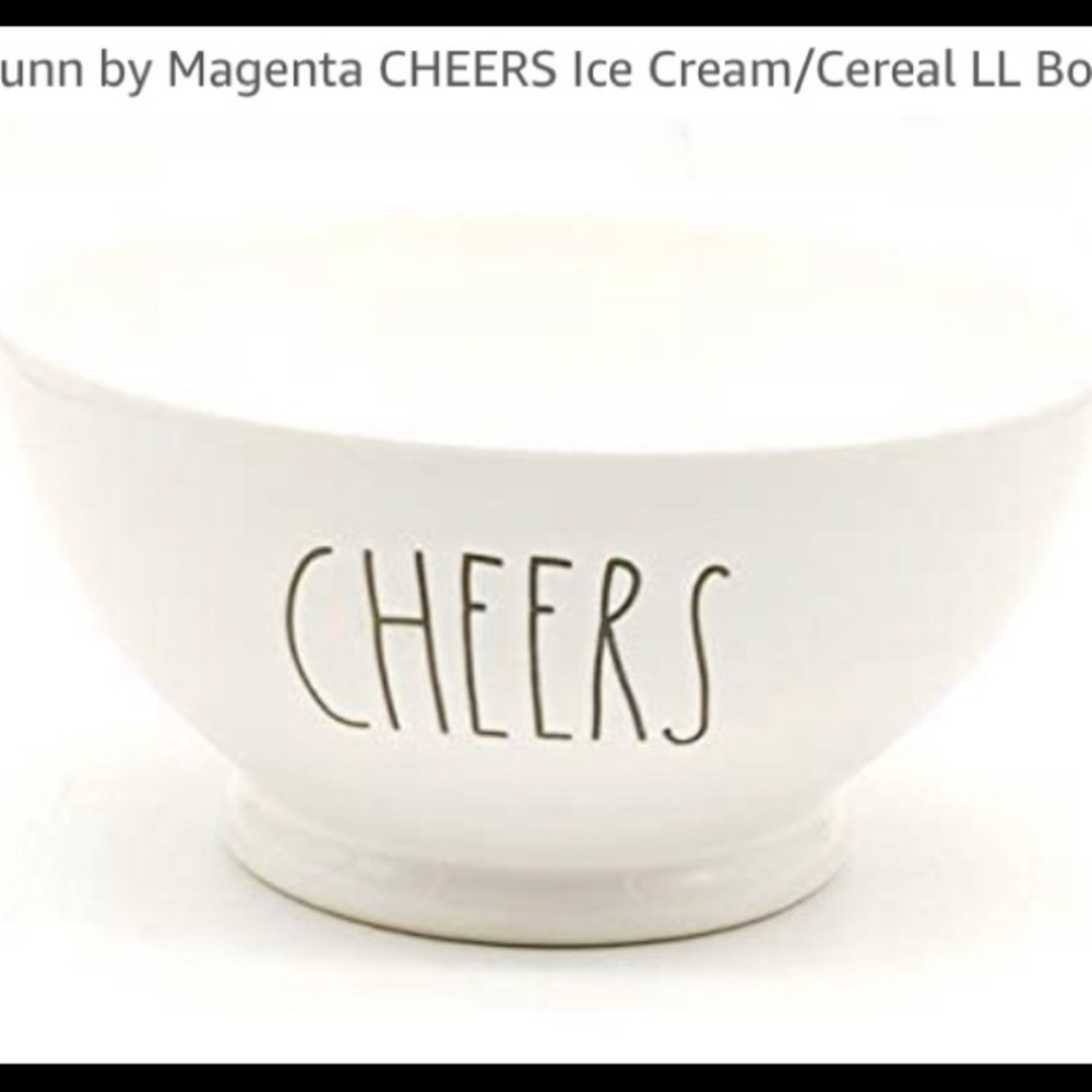 Rae Dunn by Magenta CHEERS Ice Cream/Cereal LL Bowl